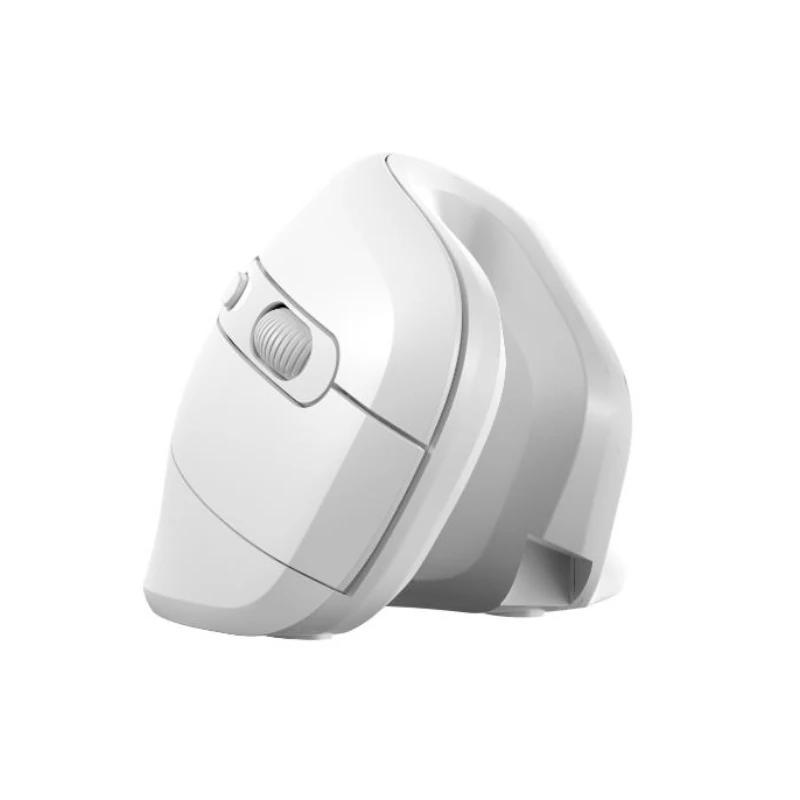 Nilox nxmoev03 ratón vertical wirelles sil. blanco