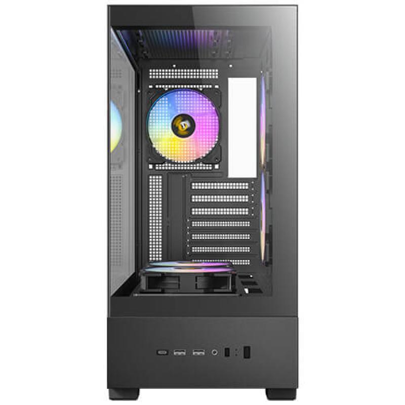 CAJA ANTEC CX705 ARGB MID-TOWER ATX PANORAMICA 270º 5XVENT 120MM PWM