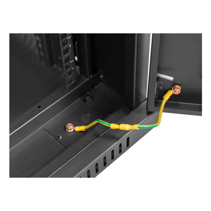 ARMARIO LANBERG RACK 19" 42U 800X800 FLAT PACK NEGRO PUERTA CRISTAL CON LCD