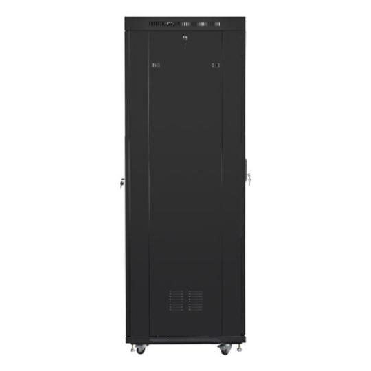 ARMARIO LANBERG RACK 19" 42U 800X800 FLAT PACK NEGRO PUERTA CRISTAL CON LCD