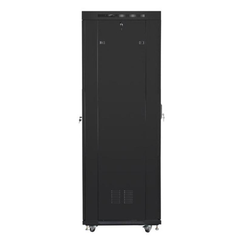 ARMARIO LANBERG RACK 19" 42U 800X800 FLAT PACK NEGRO PUERTA CRISTAL CON LCD