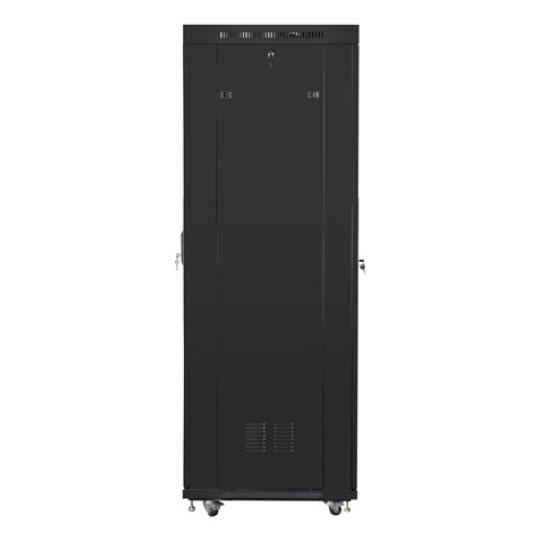ARMARIO LANBERG RACK 19" 42U 800X800 FLAT PACK NEGRO PUERTA CRISTAL CON LCD