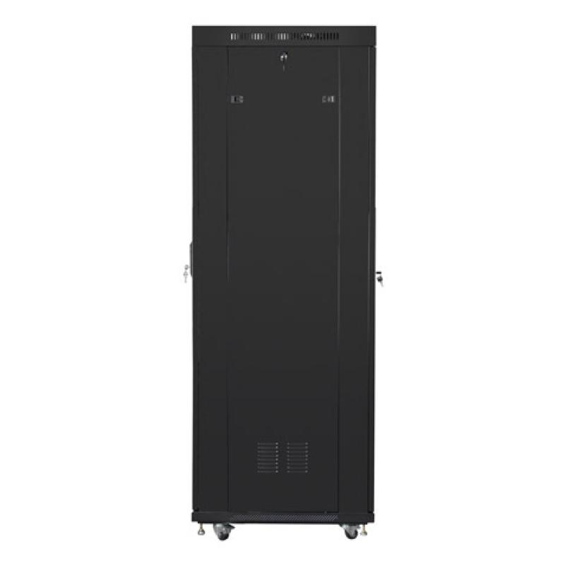 ARMARIO LANBERG RACK 19" 42U 800X800 FLAT PACK NEGRO PUERTA CRISTAL CON LCD