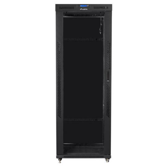 ARMARIO LANBERG RACK 19" 42U 800X800 FLAT PACK NEGRO PUERTA CRISTAL CON LCD