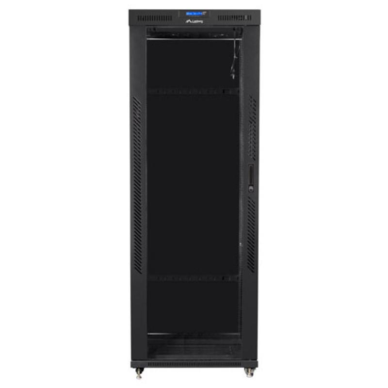 ARMARIO LANBERG RACK 19" 42U 800X800 FLAT PACK NEGRO PUERTA CRISTAL CON LCD