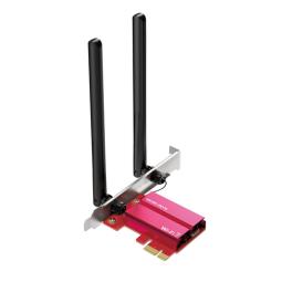 PCI EXPRESS WIFI 7 TRIBAND Y BLUETOOTH 5.3 MERCUSYS MA37BE BE6500 2882Mps 6GHz 2 ANTENAS