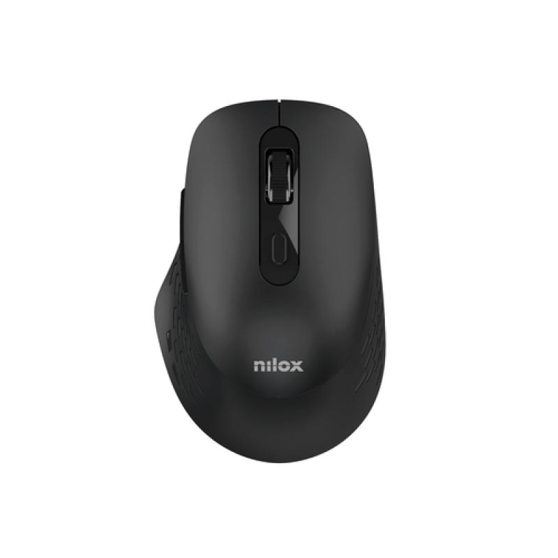 Nilox ratón dual wireless 1600dpi silen. negro