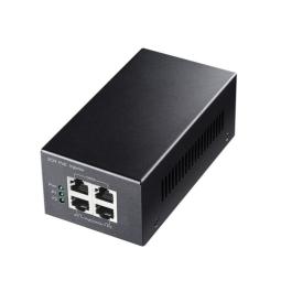 Cudy Inyector Gigabit PoE+/PoE - Potencia hasta 30W - 4 Puertos - Datos y Alimentacion por El Mismo Cable hasta 100m - Carcasa d