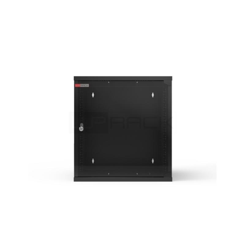 WP RWA-06606-B Armario Mural 6U - Puerta de Cristal - Cerradura de Seguridad - 540x600x310mm - Color Negro