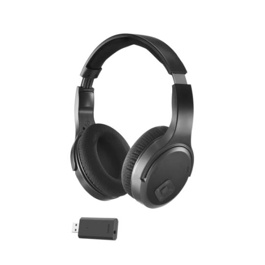 Hama Auriculares con Microfono Omnidireccional - Bluetooth - Autonomia hasta 16h - 2.4GHz - Diadema Ajustable - Rango 10m - Carg