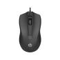 HP 105 Raton USB- Sensor Optico 1600 DPI - Diseño Ambidiestro Ergonomico - 3 Botones con Rueda de Desplazamiento - Ligero y Dura