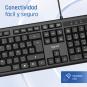 Iggual teclado usb estándar ck-office-105t negro