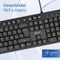 Iggual teclado usb estándar ck-silent-105t negro