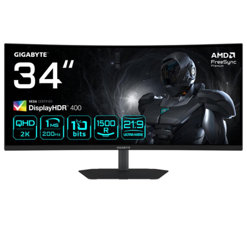 MONITOR GIGABYTE 20VM0-34WQC2BM-1EKS 34" VA 200Hz