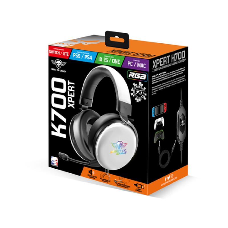 Spirit of gamer auricular xpert-h700 rgb 7.1