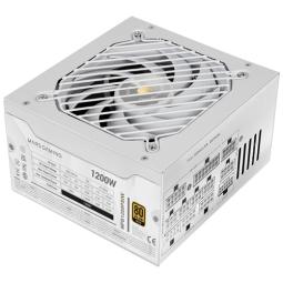 FUENTE DE ALIMENTACION MODULAR MARS GAMING 1200W MPB1200PSIW ATX 3.1 80 PLUS GOLD PFC ACTIVO BLANCO