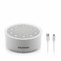 Innovagoods Slewel Maquina de Ruido Blanco - Autonomia 60min - Relajacion con Luz y Sonido - Bateria 400mAh - Antideslizante - A