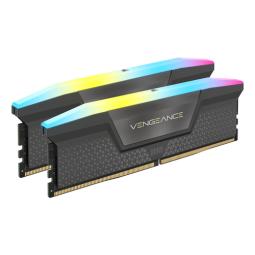 DDR5 CORSAIR VENGEANCE RGB 32GB 6000 AMD/XMP CL30 NEGRA