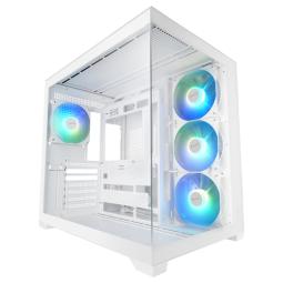 CAJA ATX MARS GAMING MCV5W CRISTAL TEMPLADO PANORAMICO ARGB GPU 416mm BLANCO