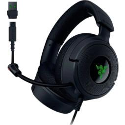 Razer Kraken V4 X Auriculares Gaming - Microfono Plegable Cardioide Razer HyperClear - Sonido 7.1 - Multiplataforma - Conexion U