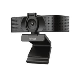 WEBCAM TRUST TEZA 4K UHD 3840X2160 30FPS FOV 74 GRADOS AUTOFOCUS PRIVACIDAD NEGRO