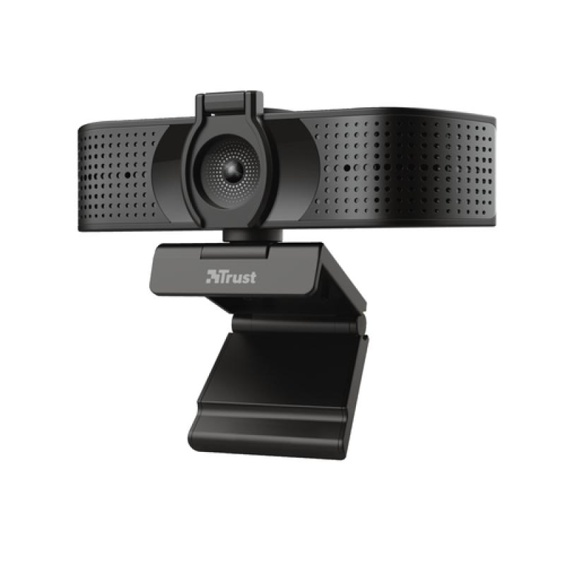 WEBCAM TRUST TEZA 4K UHD 3840X2160 30FPS FOV 74 GRADOS AUTOFOCUS PRIVACIDAD NEGRO