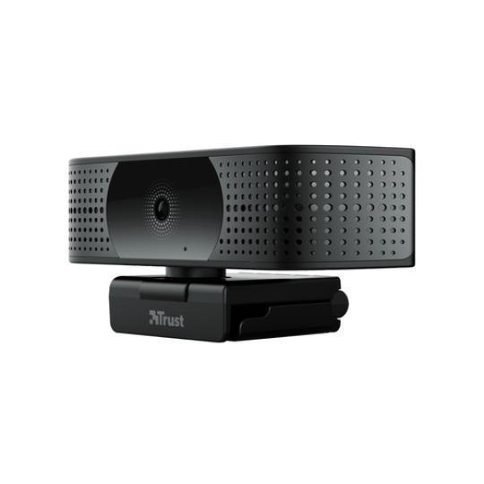 WEBCAM TRUST TEZA 4K UHD 3840X2160 30FPS FOV 74 GRADOS AUTOFOCUS PRIVACIDAD NEGRO