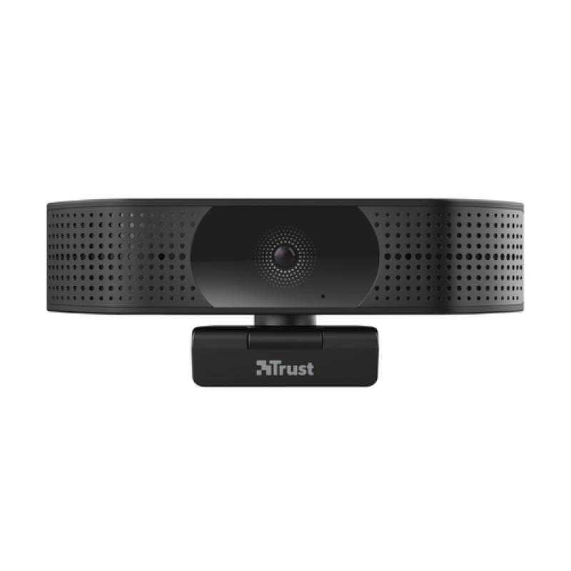 WEBCAM TRUST TEZA 4K UHD 3840X2160 30FPS FOV 74 GRADOS AUTOFOCUS PRIVACIDAD NEGRO