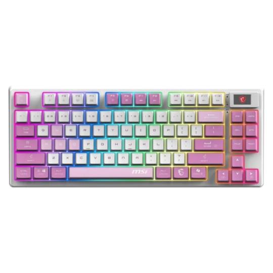 Msi teclado forge gk600 tkl w violet es bt