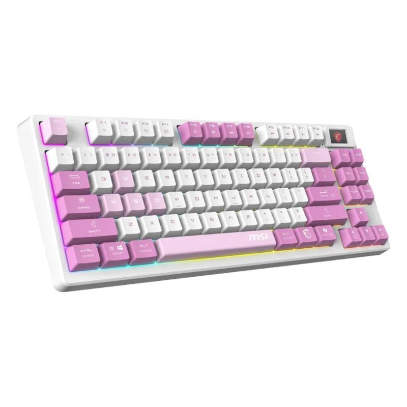Msi teclado forge gk600 tkl w violet es bt