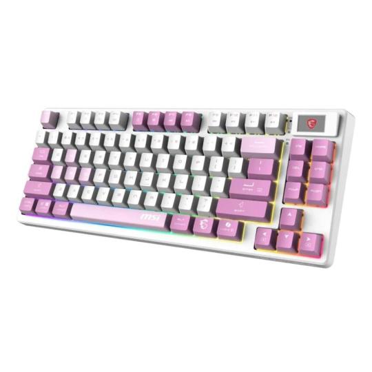 Msi teclado forge gk600 tkl w violet es bt