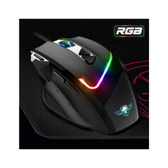 Spirit of gamer ratón pro m3 rgb + alfombrilla