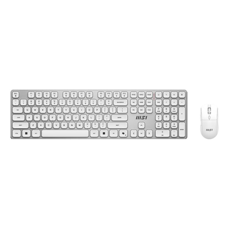 Msi teclado + ratón forge k210 w combo es white