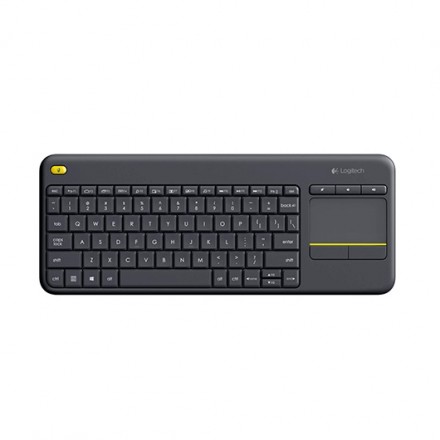 TECLADO LOGITECH K400 PLUS WIRELESS TOUCHPAD NEGRO - Imagen 1