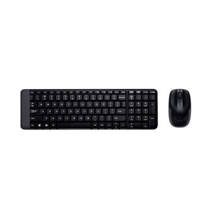 TECLADO+RATON LOGITECH MK220 WIRELESS NEGRO - Imagen 1