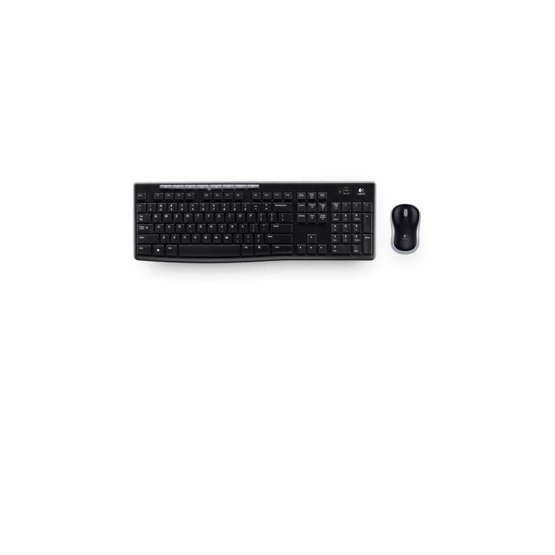 TECLADO+RATON LOGITECH MK270 WIRELESS NEGRO - Imagen 1