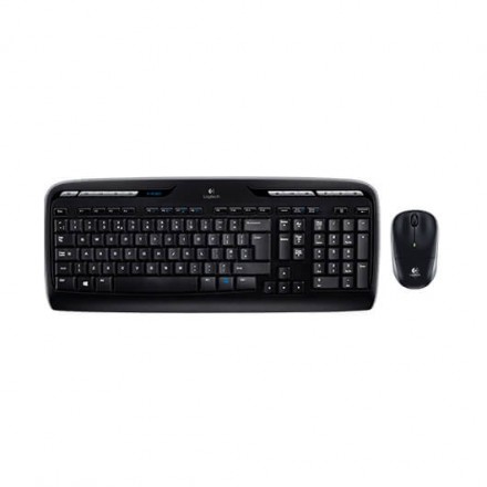 TECLADO+RATON LOGITECH MK330 WIRELESS NEGRO - Imagen 1