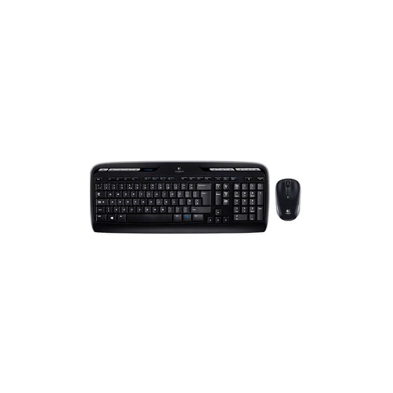 TECLADO+RATON LOGITECH MK330 WIRELESS NEGRO - Imagen 1