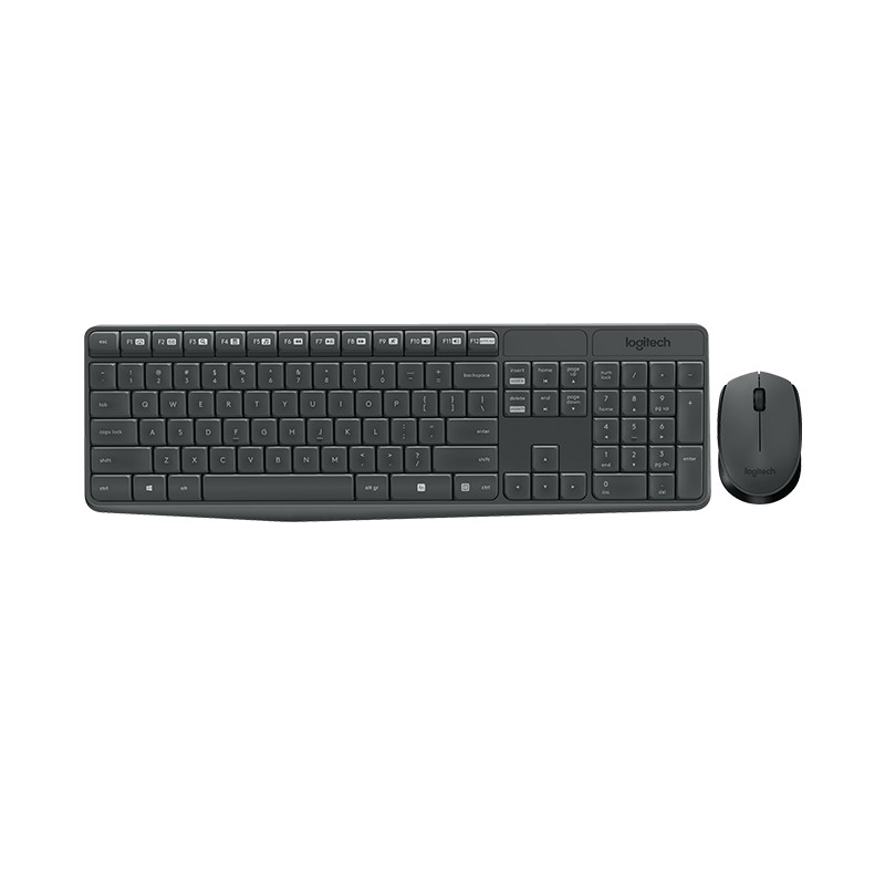 TECLADO+RATON LOGITECH MK235 WIRELESS NEGRO - Imagen 2