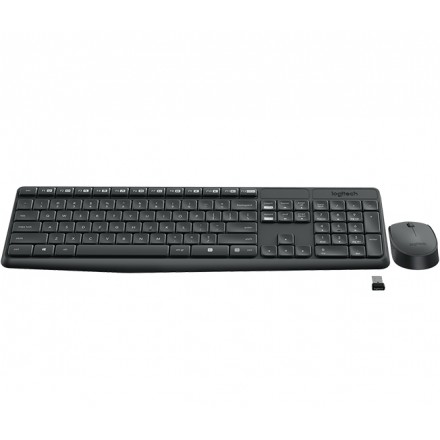 TECLADO+RATON LOGITECH MK235 WIRELESS NEGRO - Imagen 3