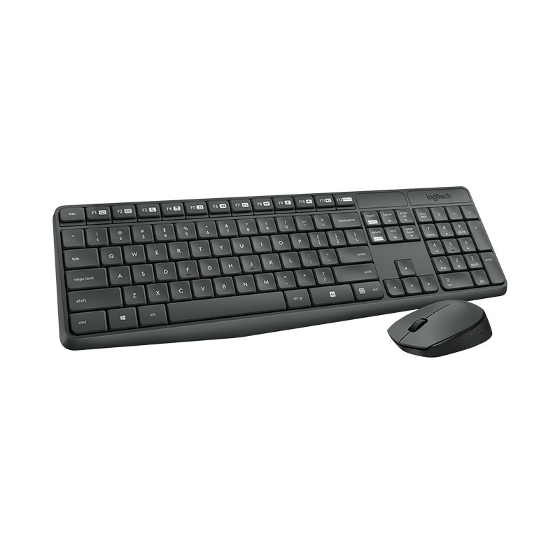 TECLADO+RATON LOGITECH MK235 WIRELESS NEGRO - Imagen 4