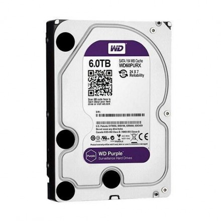 Hd Western Digital 3.5\1 1tb Purple Sata3/64mb/ Wd10purz - Imagen 1