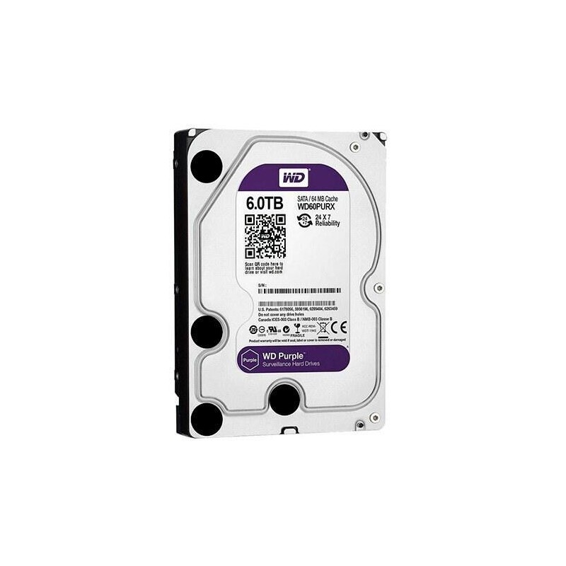 Hd Western Digital 3.5\1 1tb Purple Sata3/64mb/ Wd10purz - Imagen 1