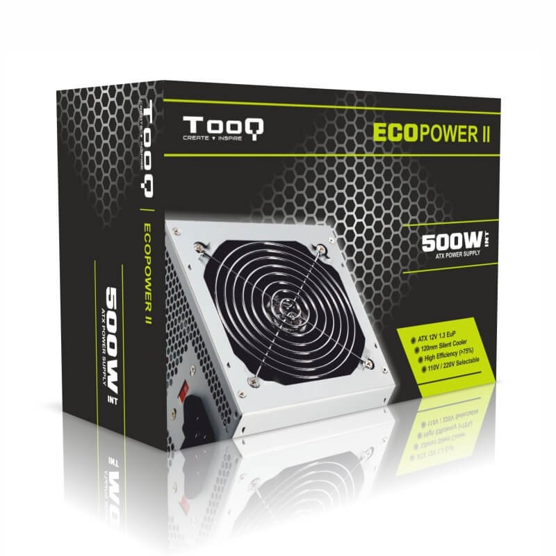 Tooq Fuente Alimentacion 500w Ecopower -ii Tqep-500s-int 500w 110v/240v - Imagen 4