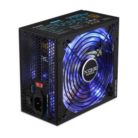 Tooq Fuente Alimentacion 700w Gaming Pfc-activo 80+ 6sata 14cm Atx Led Azul - Imagen 1
