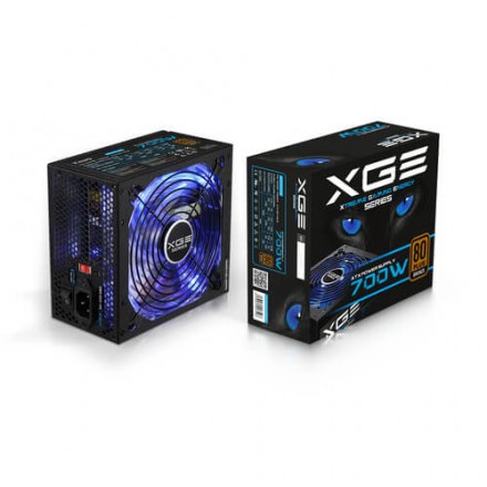 Tooq Fuente Alimentacion 700w Gaming Pfc-activo 80+ 6sata 14cm Atx Led Azul - Imagen 3