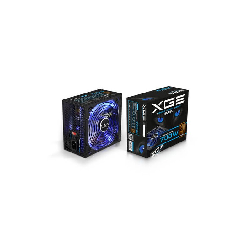 Tooq Fuente Alimentacion 700w Gaming Pfc-activo 80+ 6sata 14cm Atx Led Azul - Imagen 3