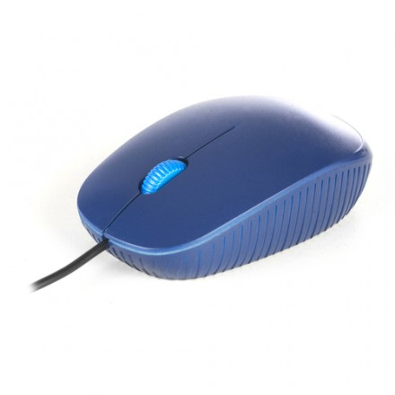 Ngs Raton Con Cable Blue Flame Optico  1000dpi Scroll + 2 Botones  Lineas Ergonomicas Usb Azul - Imagen 4