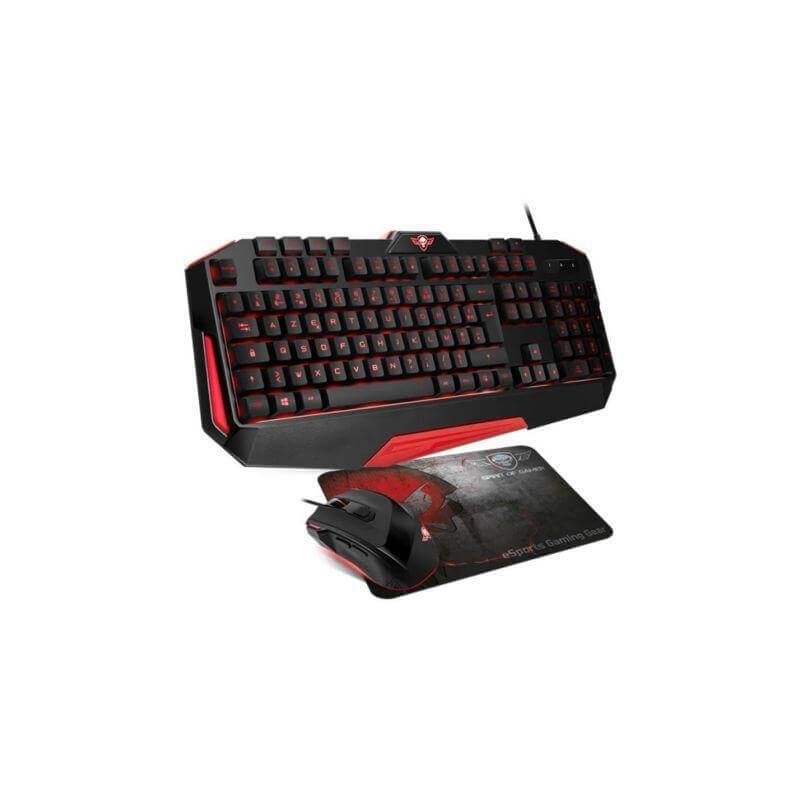 Spirit Of Gamer pack Teclado  Retroiluminacion Led + Raton 3200dpi + Alfombrilla Skull Spirit Usb - Imagen 1