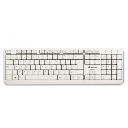 TECLADO NGS WIRED SPIKE BLANCO - Imagen 1